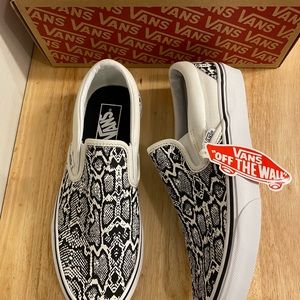 NEW Women’s Vans Sneakers Classic Slip-On Python